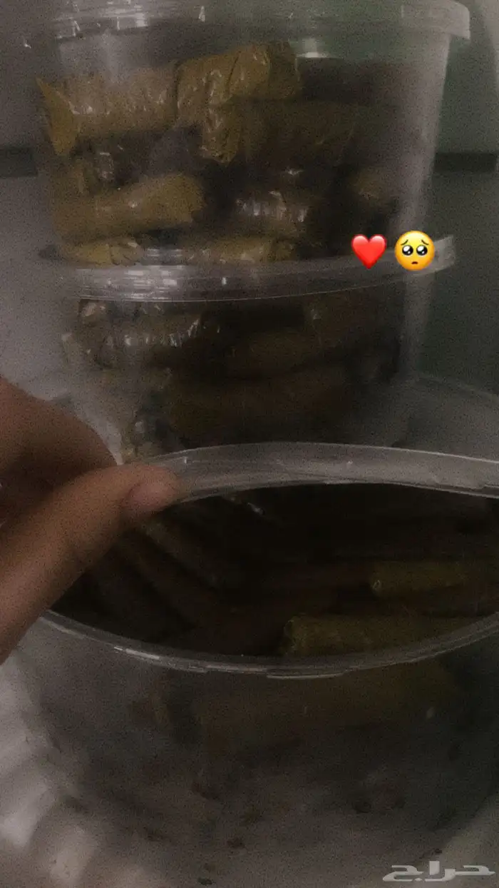 ورق عنب مفرزن الثلث حبات بريال عرض ممييز 1