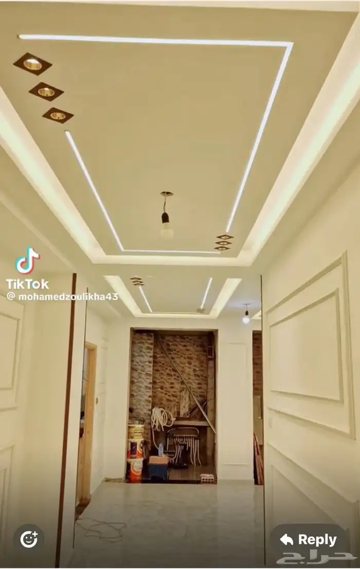 جبسم بورد ديكورات 60 ريال بالمتر 1