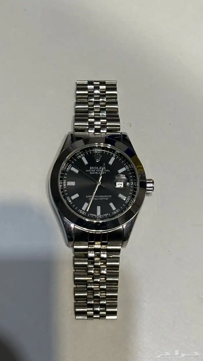 ساعة رولكس ميناء اسود جديدة 2
