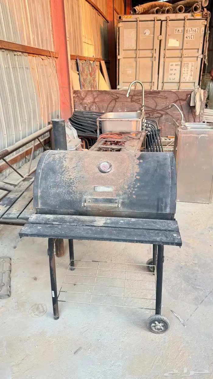 شواية وموقد غاز ومغسله حجم كبير ومغسله استيل 1