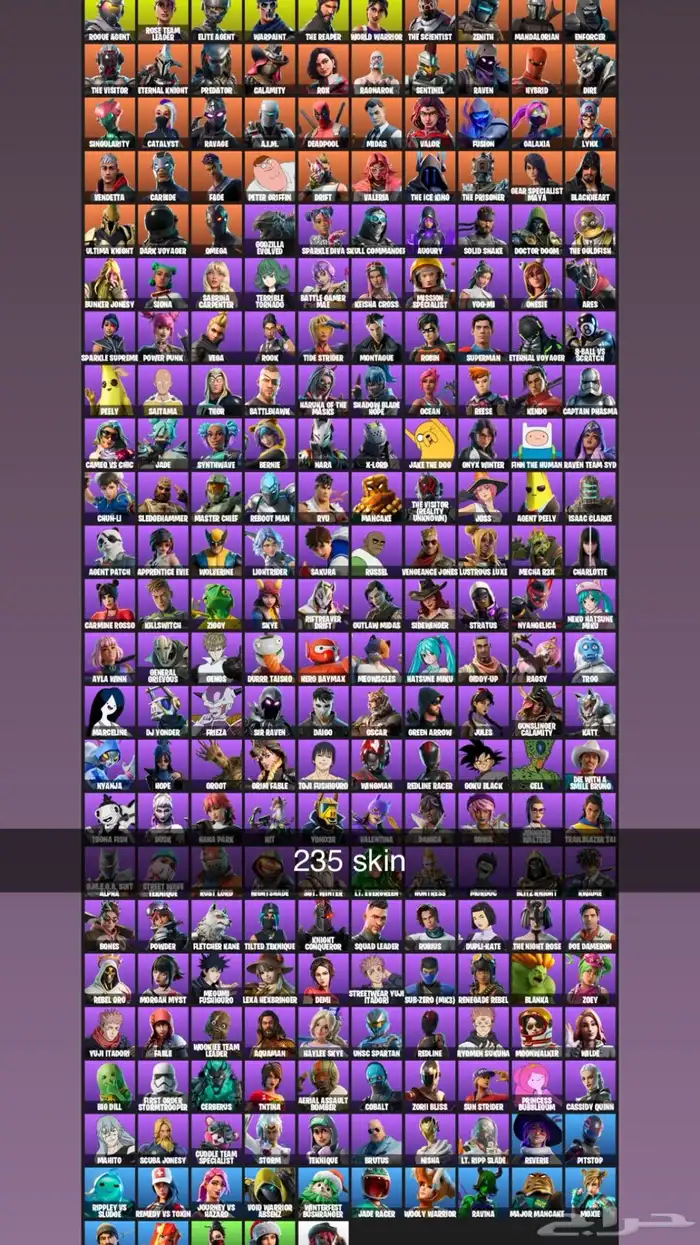 حساب فورت للبيع 0