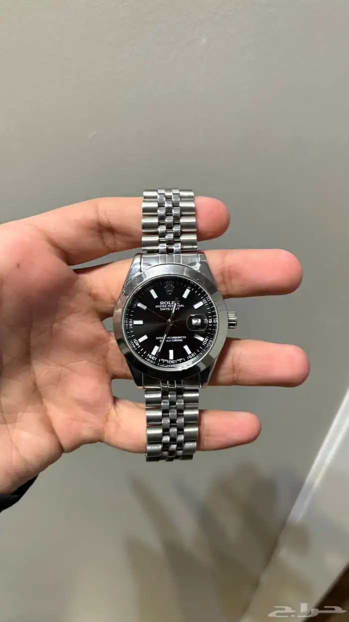 ساعة رولكس ميناء اسود جديدة 0
