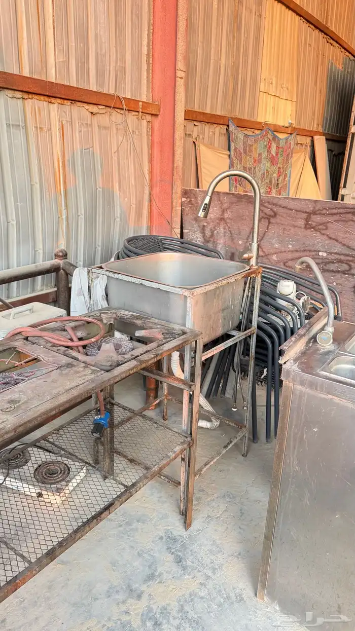 شواية وموقد غاز ومغسله حجم كبير ومغسله استيل 2