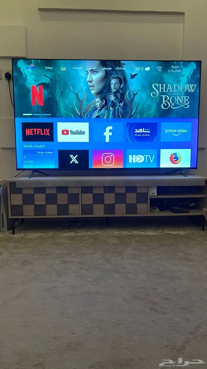 شاشة Star Track 70 بوصه للبيع استخدام 10 اشهر على السوم 0