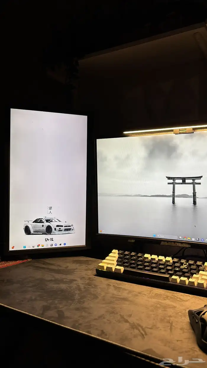 شاشة قيمنق   جانبيه للبيسي 0