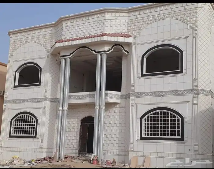 ديكورات خارجية اسمنتيه بطحاء الرياض بشكل الحجر 3