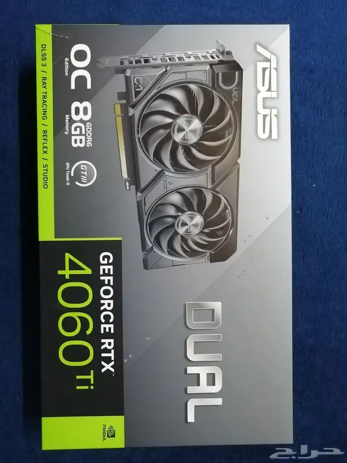 كرت شاشه اسوس asus rtx 4060 ti dual 8gb 6