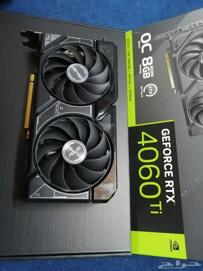 كرت شاشه اسوس asus rtx 4060 ti dual 8gb 2