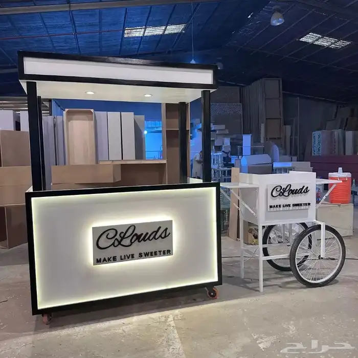 تصنيع بوثات متحركة لل كافيهات والمحلات 4