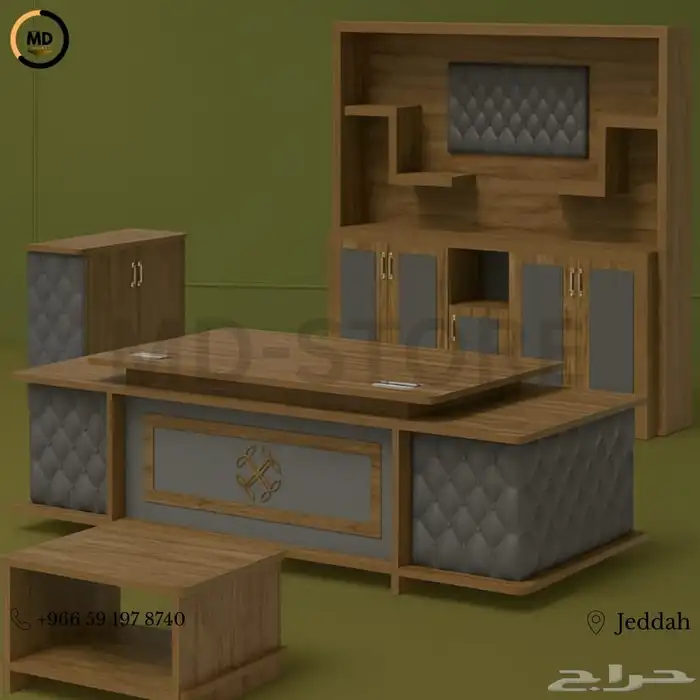 طاولة مكتب حديثة بتصميم عصري بأحجام مختلفة 27