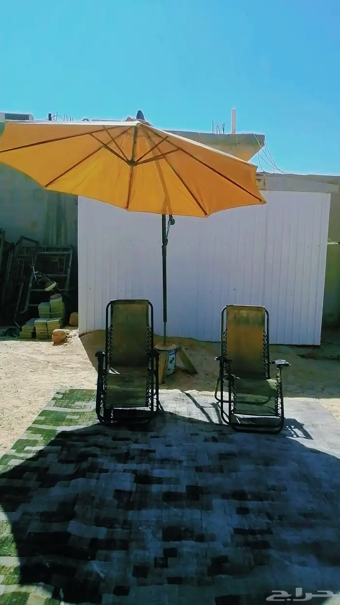 مظله جلسه خارجيه مع كرسيين وفرشه 0