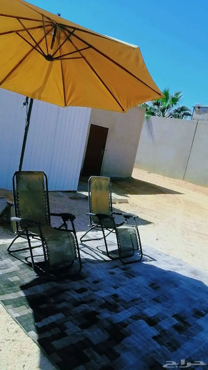 مظله جلسه خارجيه مع كرسيين وفرشه 1