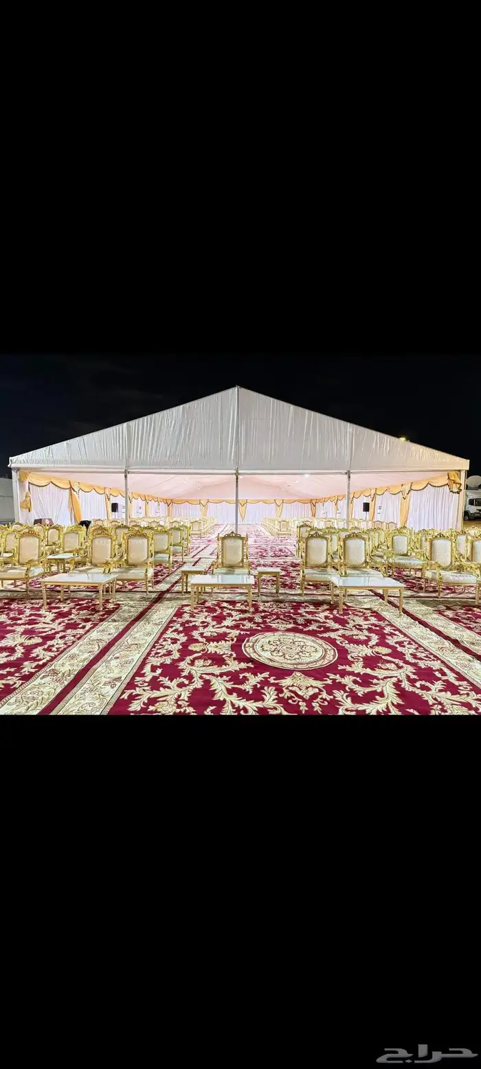 تجهيز وتنسيق حفلات مناسبات زفاف تأجير كراسي طاولات كوش مخيما 26