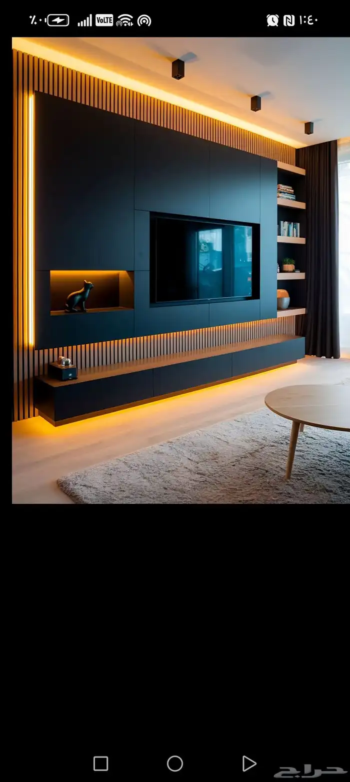 ديكورات داخليه تنسيق مداخل خلفيات شاشه ارضياة باركيه جبس بور 5