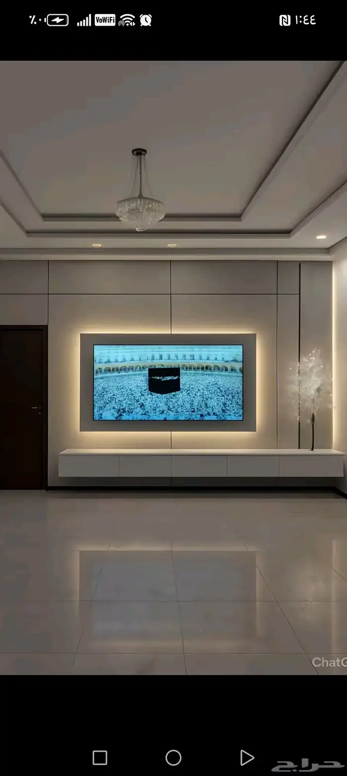 ديكورات داخليه تنسيق مداخل خلفيات شاشه ارضياة باركيه جبس بور 0