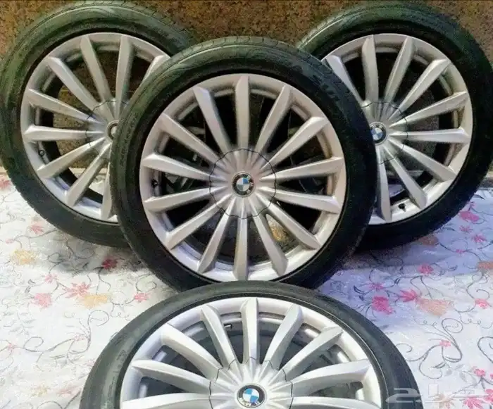 جنوط BMW 740li 2019 مع كفرات نظيفه 0