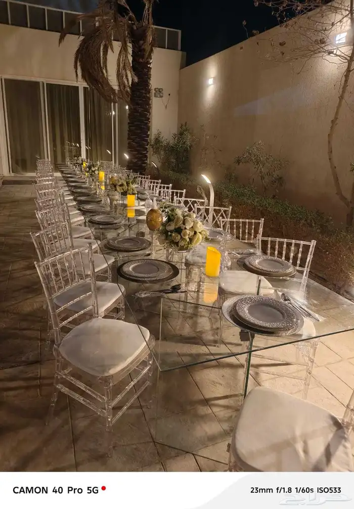 تاجير كراسي وطاولات طعام وتنسيق كوش ومداخل استقبال 4