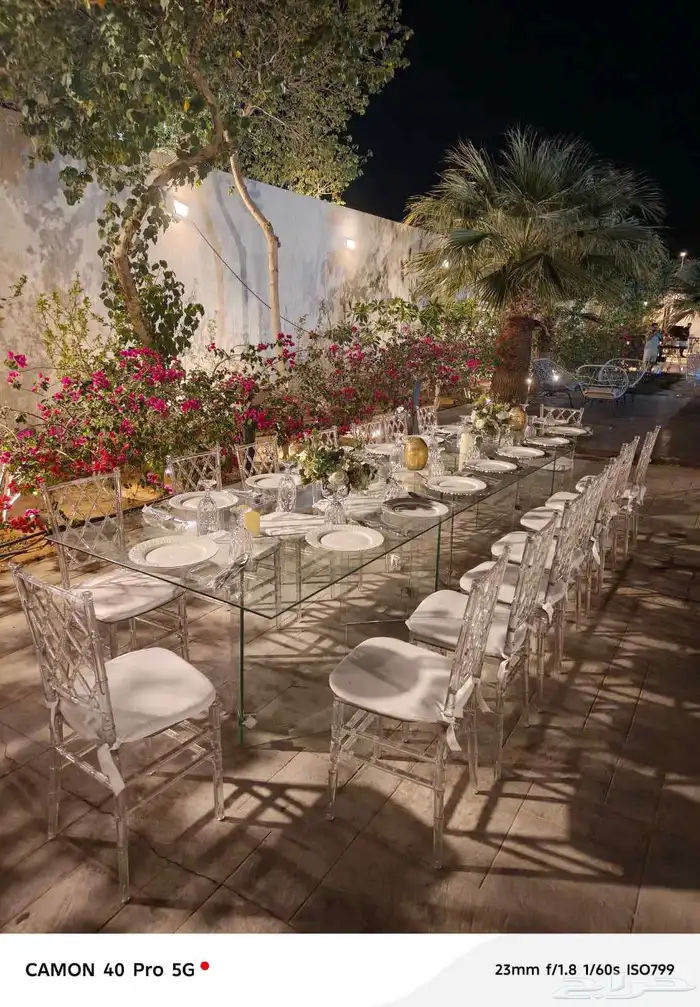 تاجير كراسي وطاولات طعام وتنسيق كوش ومداخل استقبال 2