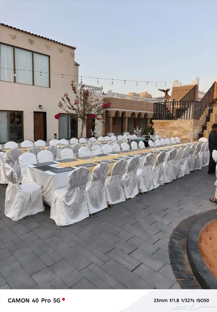 تاجير كراسي وطاولات طعام وتنسيق كوش ومداخل استقبال 0