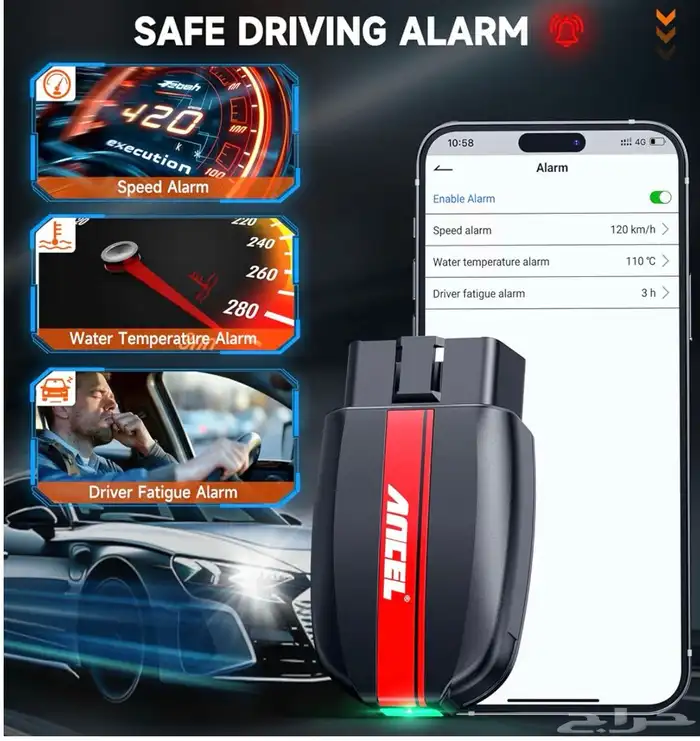 جهاز OBDII قاريء وماسح اكواد اعطال السيارات Ancel BD200 4