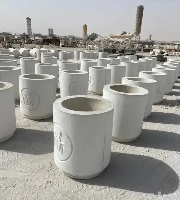 كراسي خرسانيه احواض زهور جميع اعمال زينة الحدائق 31