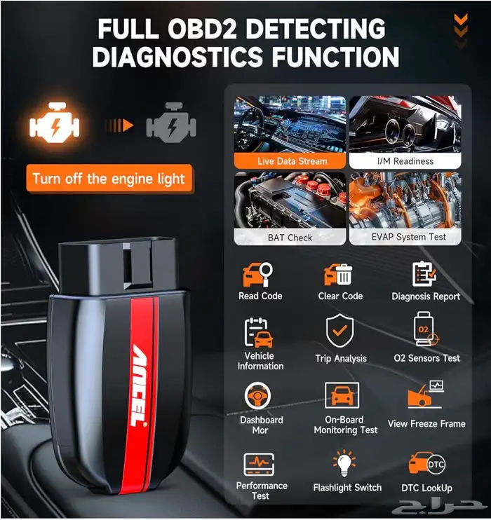 جهاز OBDII قاريء وماسح اكواد اعطال السيارات Ancel BD200 1