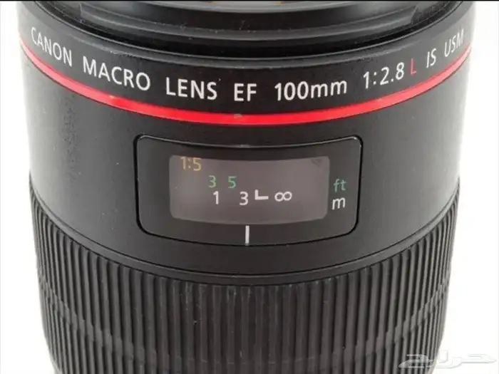 عدسة Canon EF 100mm F 2.8 L macro IS USM 6