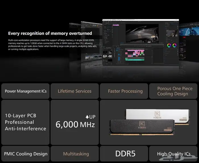 DDR5 gb32 6000mhz رامات 5