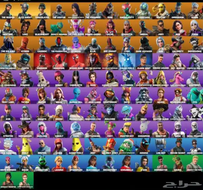 حساب  سيزن 3 فيه 137سكن  سكن تويتش  158 رقصات بنرF والباص 0