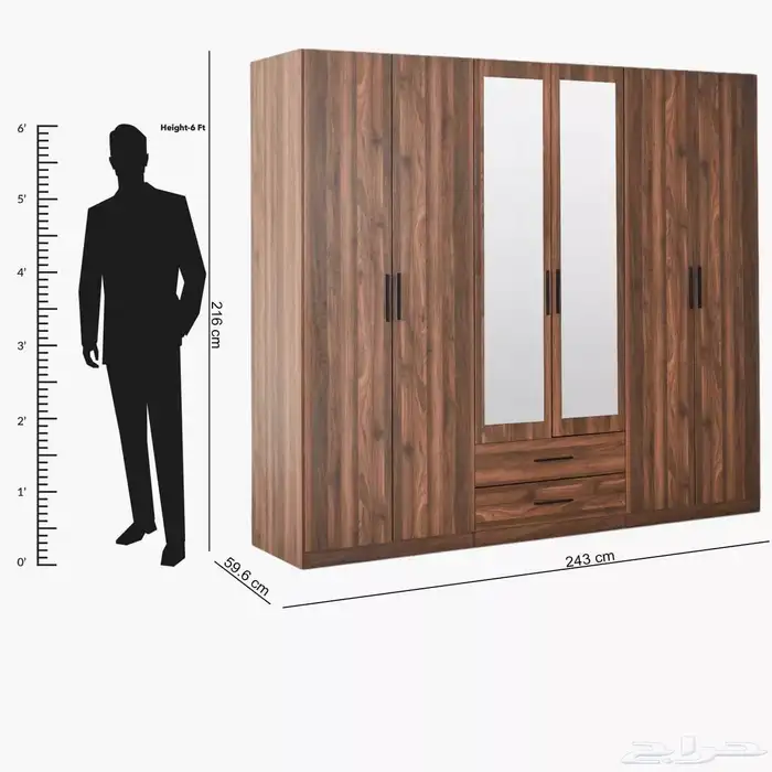 غرفة نوم كاملة  أثاث منزلي  سرير ودولاب وبطانيات 19