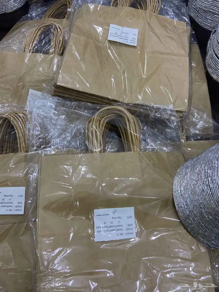صحون قصدير واكياس ورق جديده للبيع لم تستعمل 5