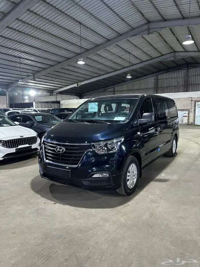 هيونداي اتش وان ازرق غامق 2021 ديزل بطاقة جمركية وارد كوريا 2