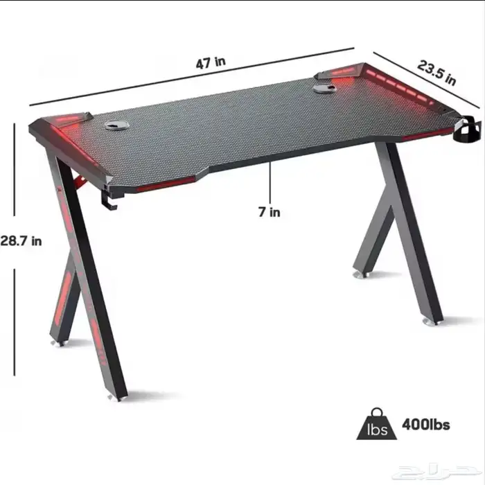 Gaming table and chair set 6