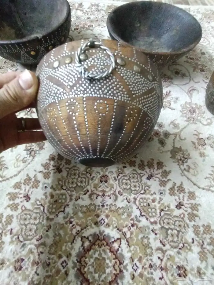 مجموعه صحون اخشاب مرشومه 9