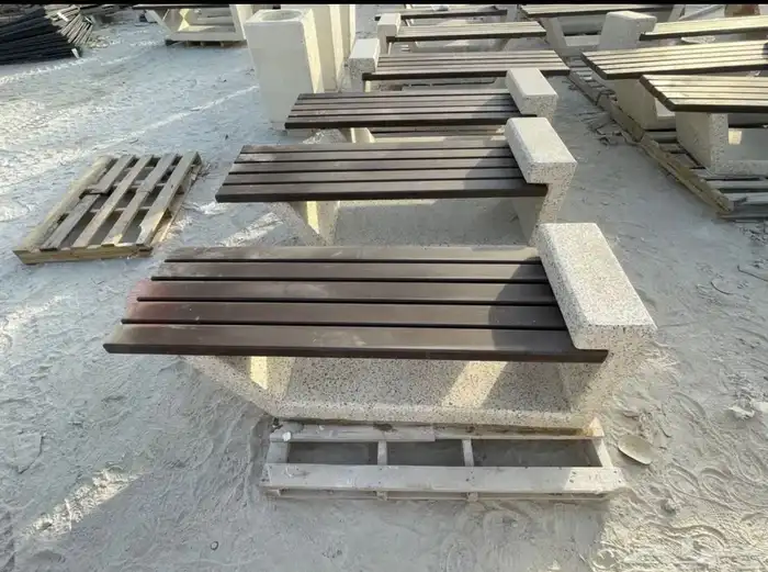 كراسي خرسانيه احواض زهور جميع اعمال زينة الحدائق 3