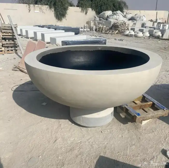 كراسي خرسانيه احواض زهور جميع اعمال زينة الحدائق 30