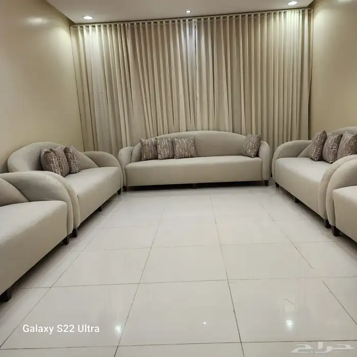 كنب مجلس مساند تفصيل وا تنجيد ستائر ويفي. 1