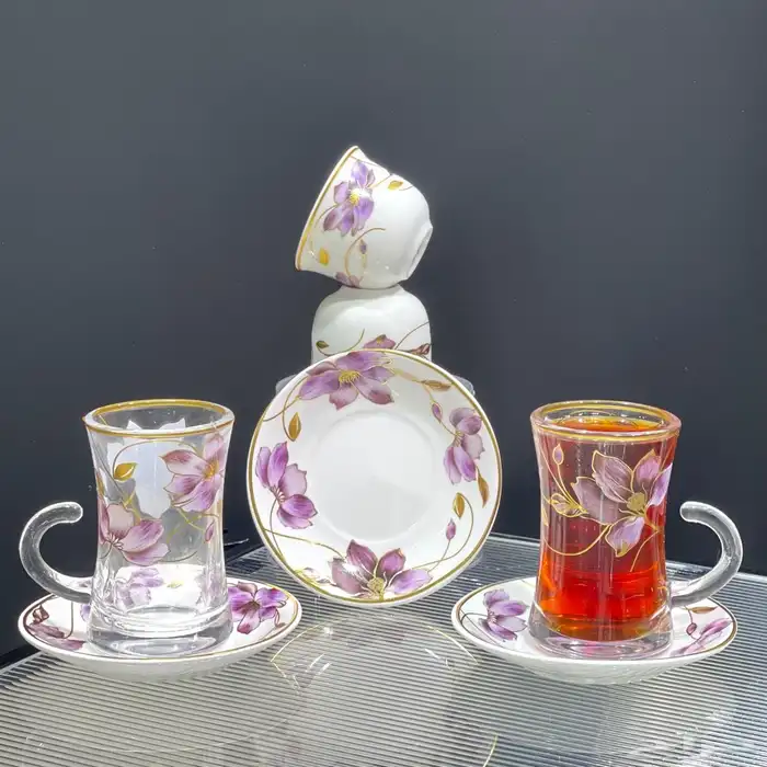 توفرت أطقم اكواب شاي و فناجين قهوه بسعار جمله 4