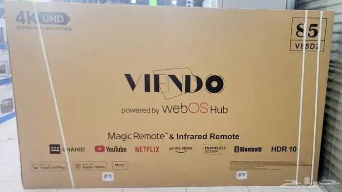 بيع تلفاز تلفزيون شاشه بلازما سمارت ذكيه 4k توصيل مجان واي ف 2