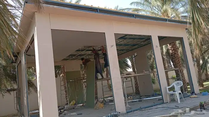 انشاء ملاحق اسمنت بورد قرف اسمنت بورد 4