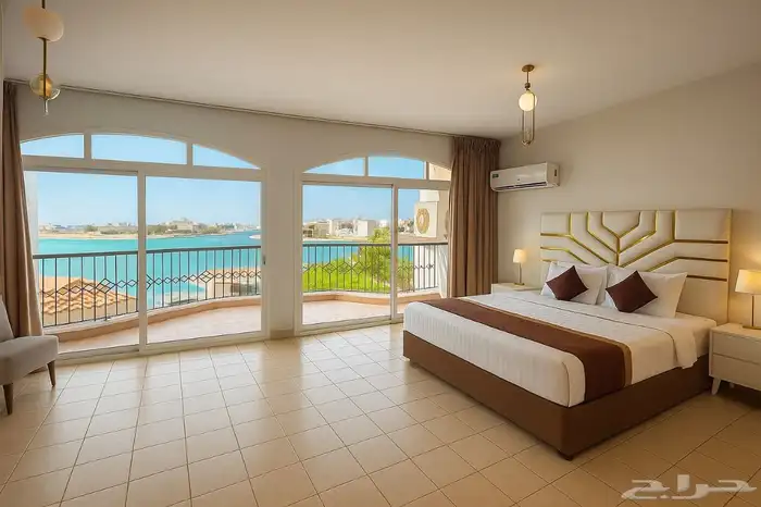 درة العروس فيلا على البحر شاطئ البردايس للايجار اليومي 14