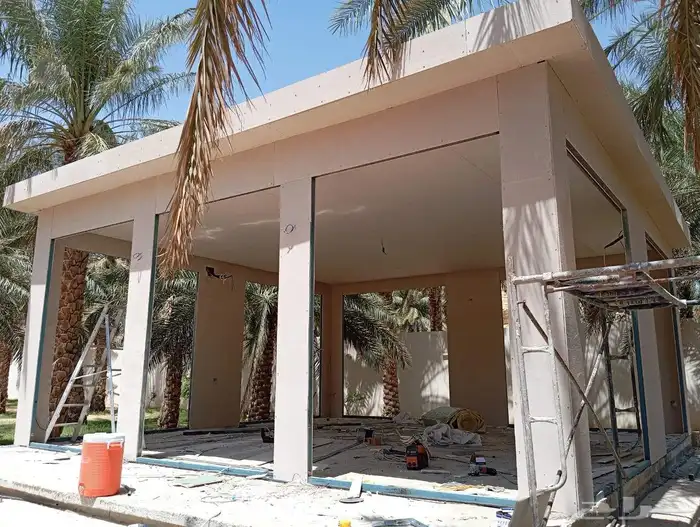 انشاء ملاحق اسمنت بورد قرف اسمنت بورد 2