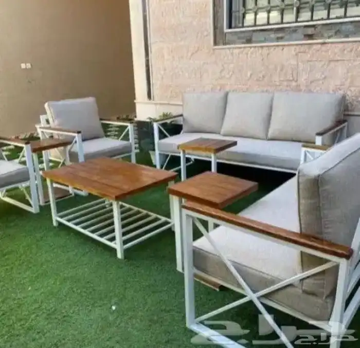 لتفصيل جلسات خارجية حديد خشب جميع انواع جلسات خارجية 3
