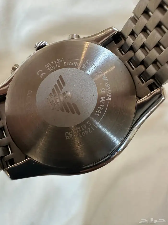 ساعة ارماني كرونوغراف ووقت وتاريخ اصلي ميناء اخضر 4