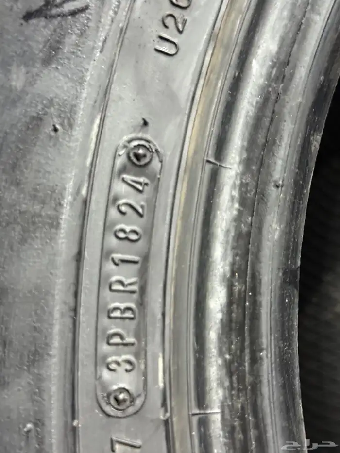 اربعه كفرات دلوب بنجيب بناجر شبه الجديد مقاس 17-65-275 2