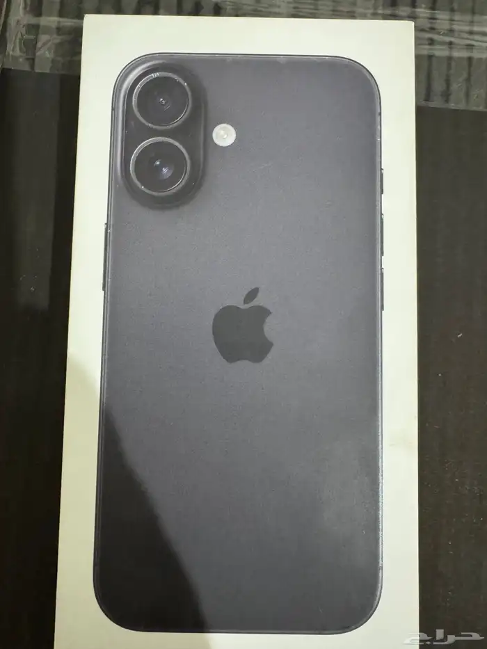 آيفون 16 مساحة 128 لون اسود   جديد بالكرتون لم يتم الفتح 2