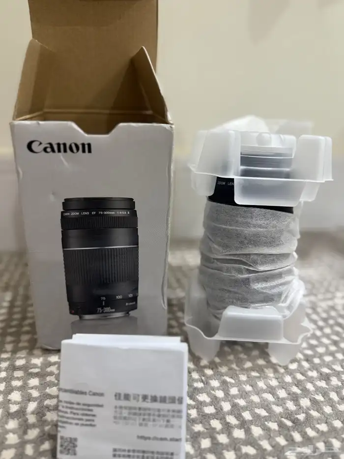 كاميرة كانون 250d مع عدسة تقريب 1