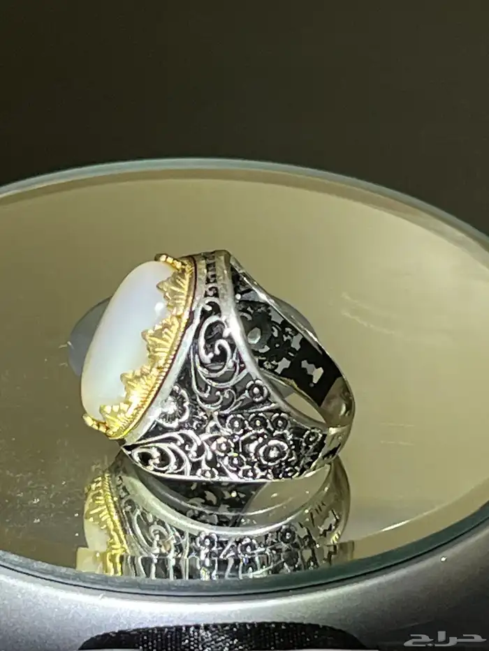 احجار كريمه طبيعي اصلي مسباح وفضه إيطالي عيار 925 28