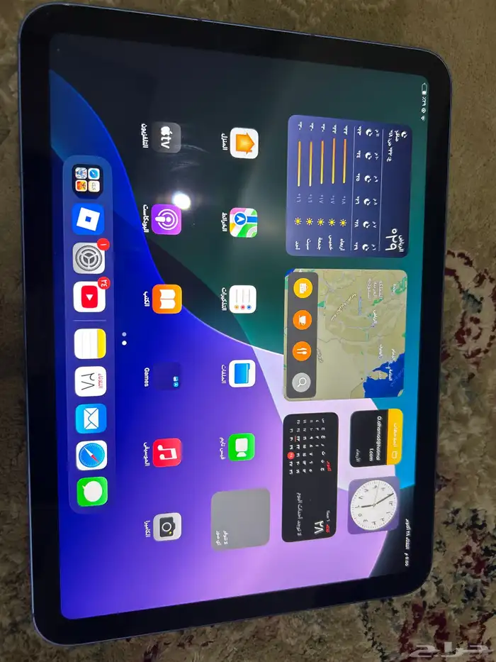 ايباد الجيل العاشر نظيف و جديد للبدل ب سوني 5 0