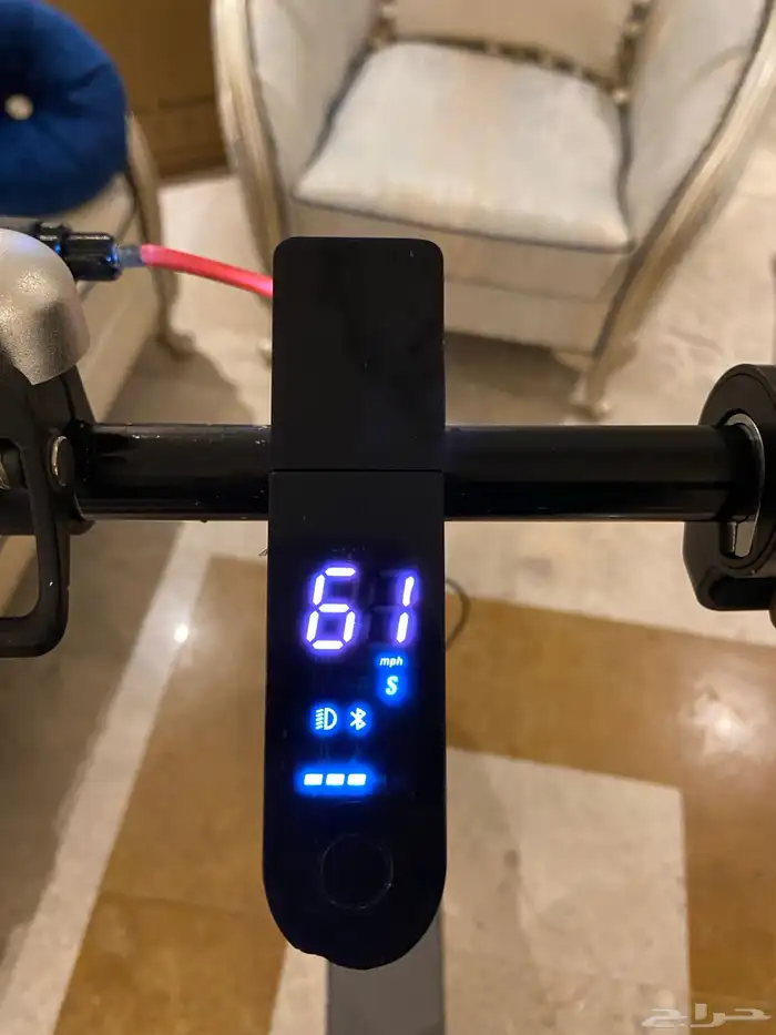 سكوتر شاومي قمة في النظافة بكرسي مع شنطة 8